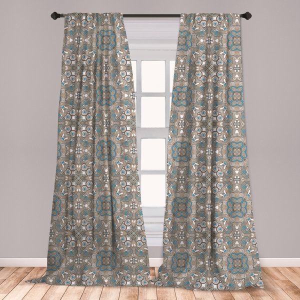 East Urban Home Ambesonne Ethnic Curtains Bohemian Inspired