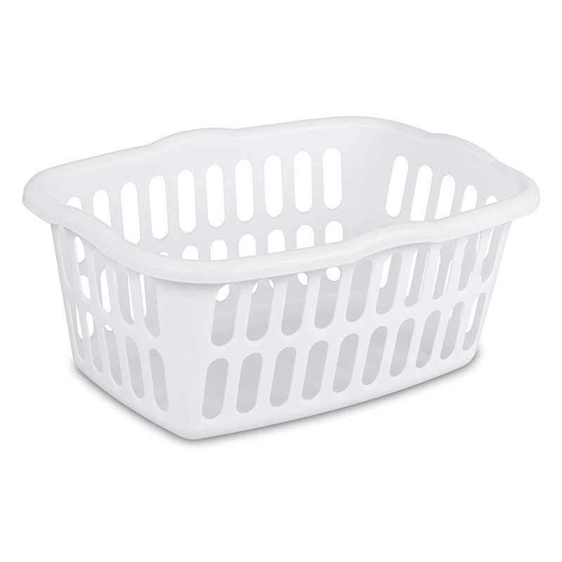 white laundry baskets bins