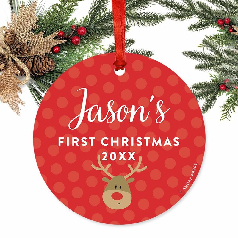 personalized baby first xmas ornaments