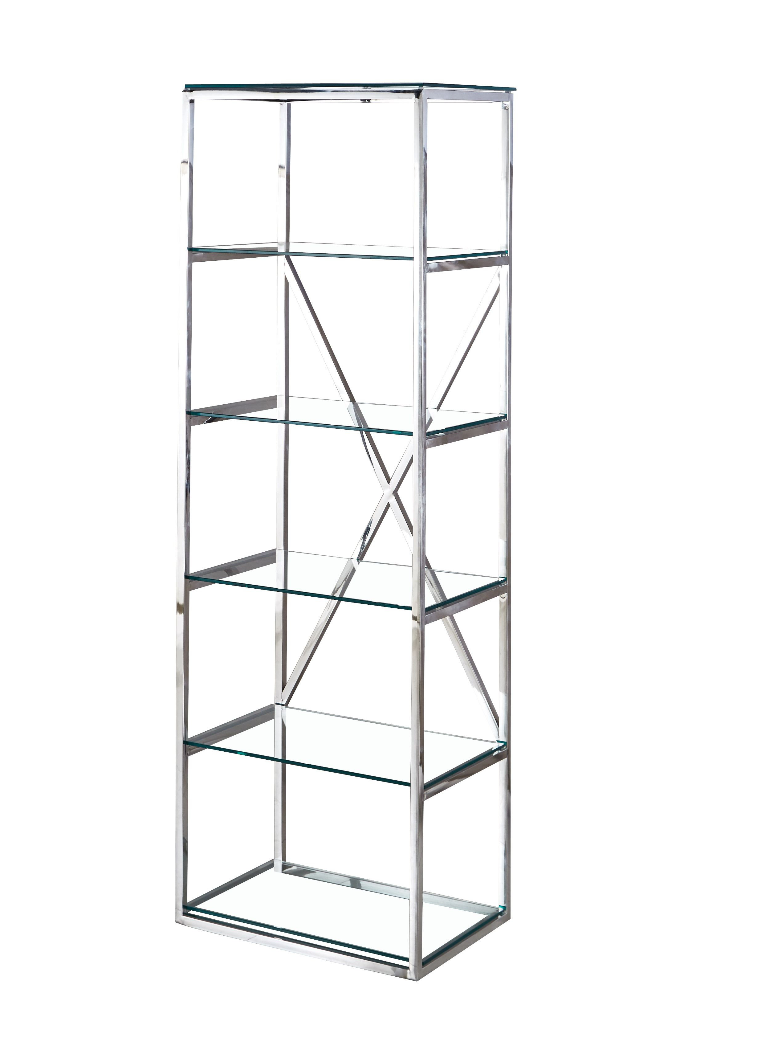 Ivy Bronx Bookcase Glass Wayfair.co.uk