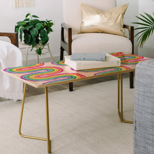 Schatzi Rainbow Wave Coffee Table by East Urban Home Best #1