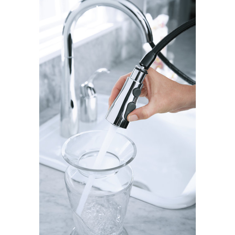 K-649-VS,CP Kohler Simplice Pull Down Touch Bar Faucet With ...