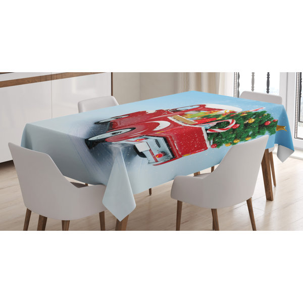 East Urban Home Pickup Truck With Tree Gifts And Ornaments Snowy
