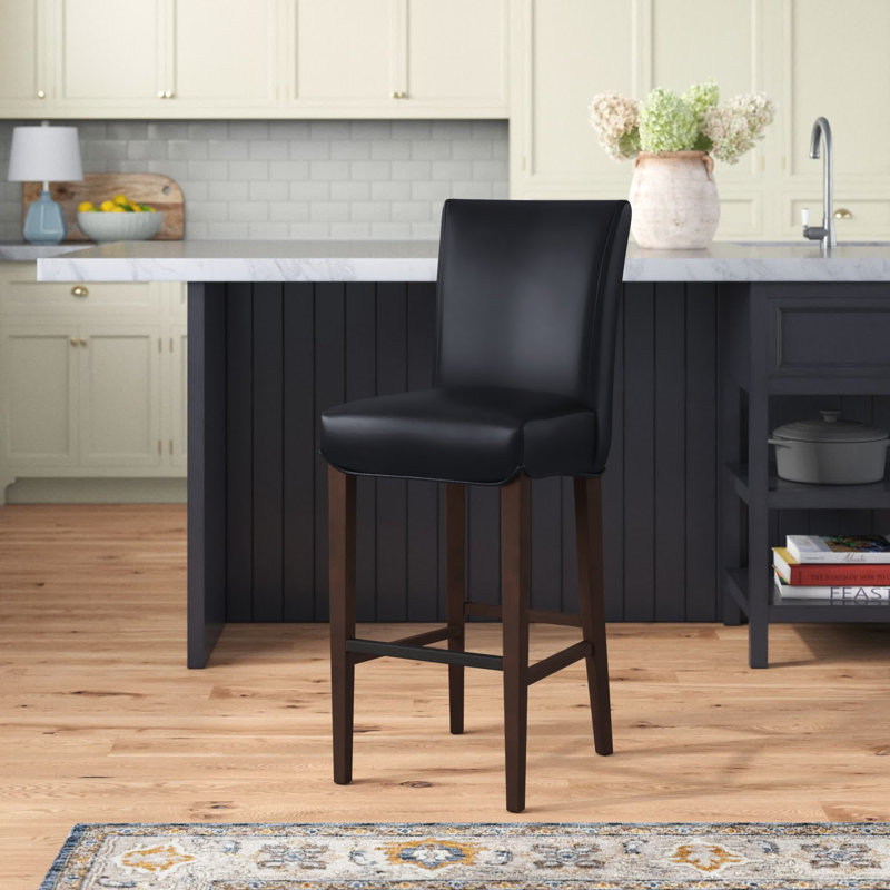 Zyaire Counter & Bar Stool Upholstery: Black, Seat Height: Counter Stool (26.5 " Seat Height)