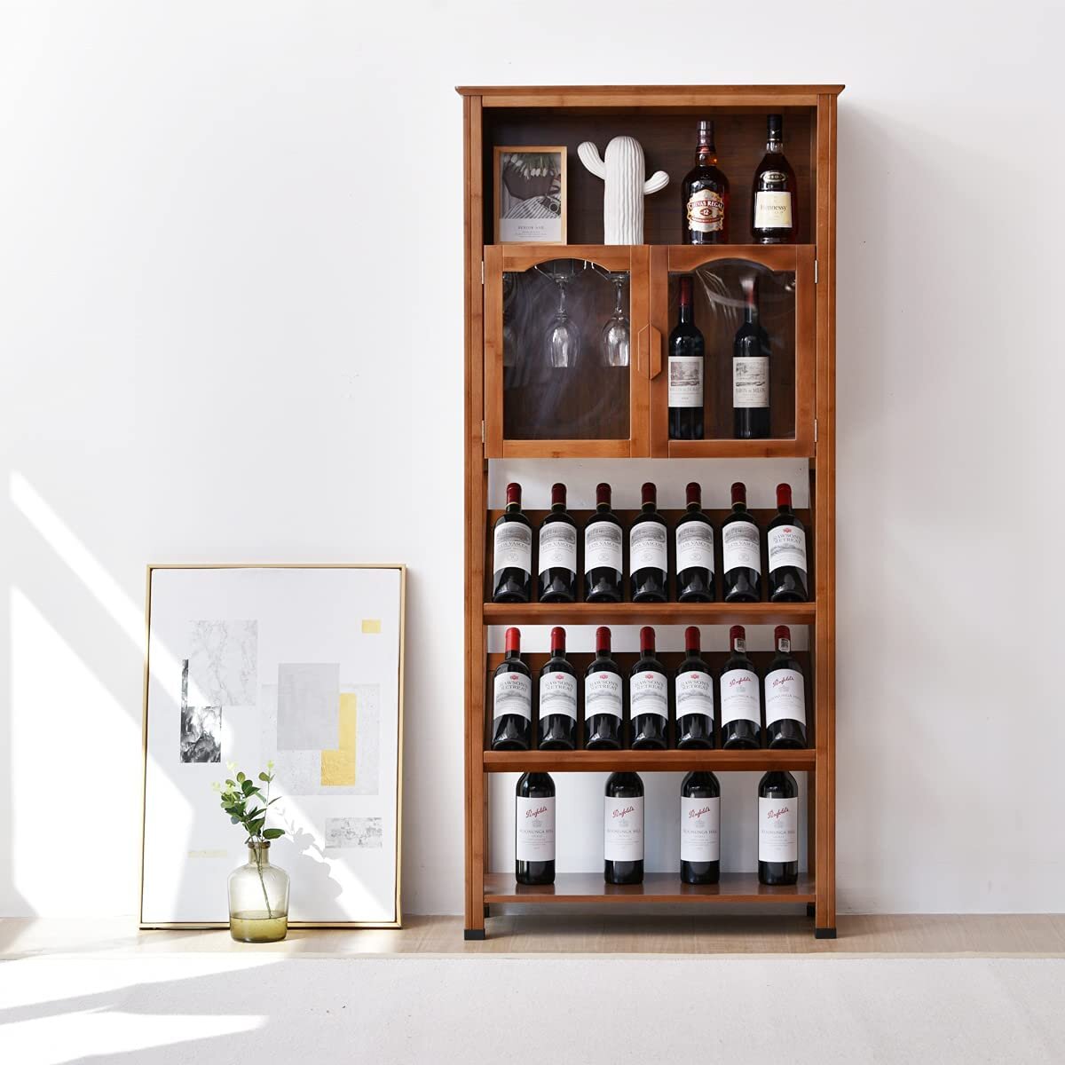 Wine Bottle Holder Rack Table Display Shelf Storage Bar Home Kitchen Champagne 