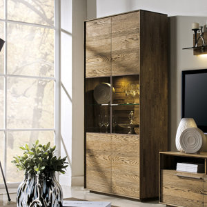 Standvitrine Rio aus Massivholz von Hazelwood Home