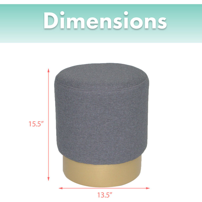 Mercer41 Rubino 13 5 Round Standard Ottoman Wayfair