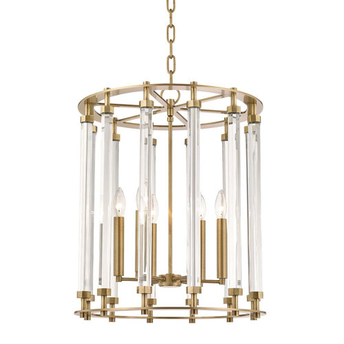 Mercer41 Herrick 8 Light Candle Style Rectangle Square Chandelier Wayfair