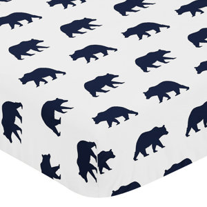 Big Bear Fitted Crib Sheet
