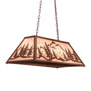 Go to store & view more images Meyda Tiffany Mountain Range 6-Light Pool Table Lights Pendant