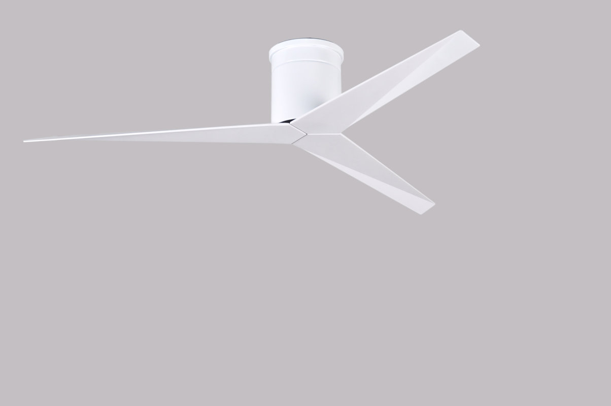 Matthews Fan Company 56 Eliza 3 Blade Hugger Ceiling With 56 Eliza 3 Blade Hugger Ceiling Fan With Remote