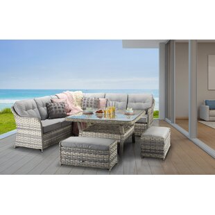 Delessite 8 Seater Dining Set With Cushions By Sol 72 Outdoor