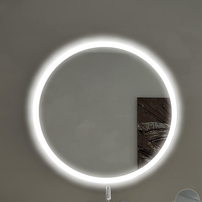 Round Backlit Bathroom Vanity Wall Mirror Round Backlit Bathroom Vanity Wall Mirror