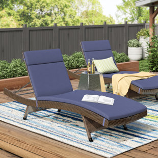 Bellview Reclining Chaise Lounge with Cushion (Set of 2 ...