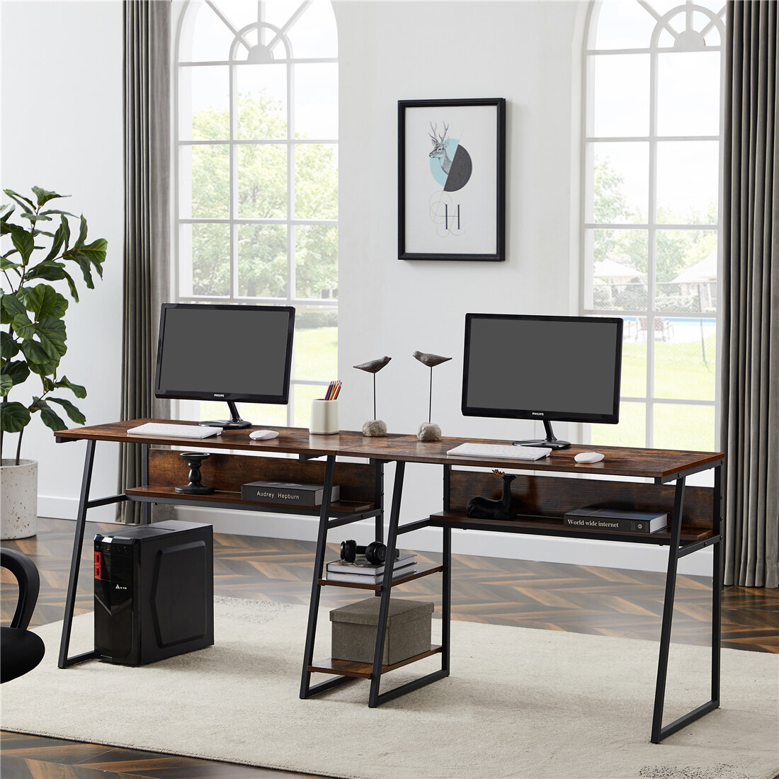Details about   Modern Computer Desk Laptop Desktop Study Writing Dining Table Home Office 