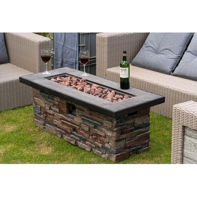 colton concrete wood burning fire pit table