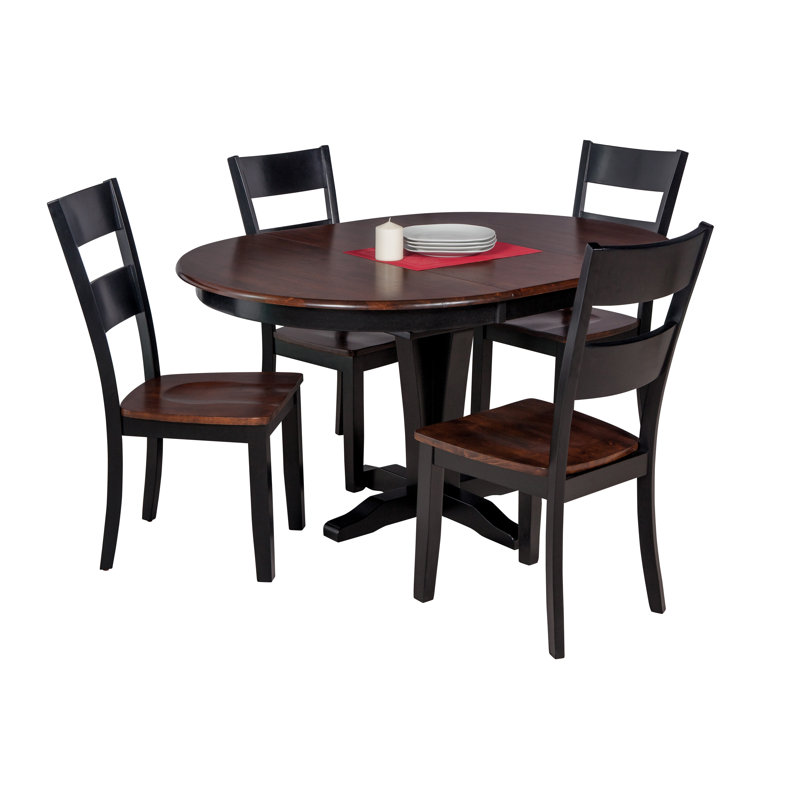 Darby Home Co Maryrose 5 Piece Solid Wood Dining Set with ...