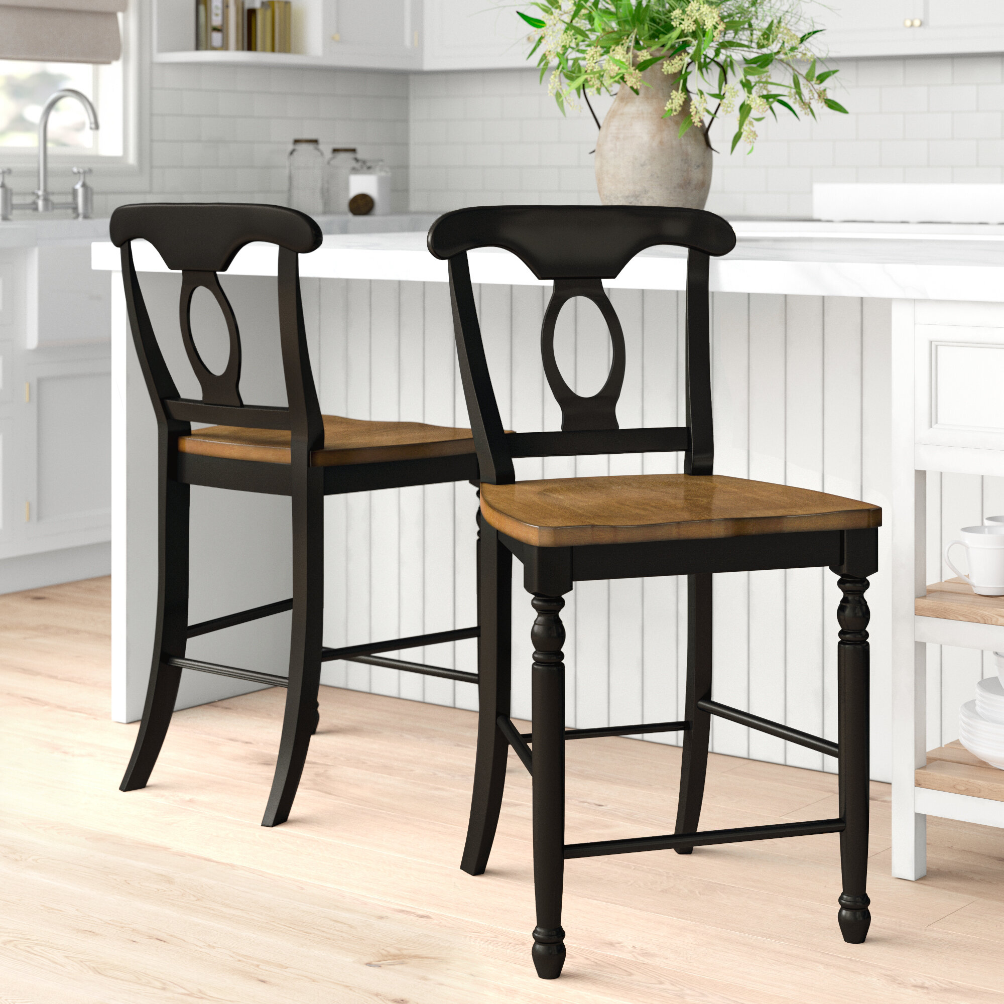 Three Posts Courtdale Solid Wood 24 Counter Stool Reviews Wayfair   Courtdale Solid Wood 24 Counter Stool 