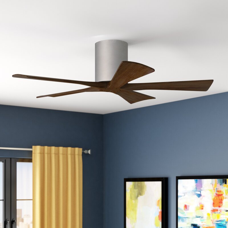 Wade Logan 42 Rosalind 5 Blade Hugger Ceiling Fan With Hand Held