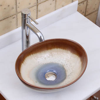 Sinkology Confucius Metal Oval Vessel Bathroom Sink Reviews Wayfair
