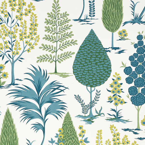 Schumacher Pandora Floral Wallpaper | Wayfair