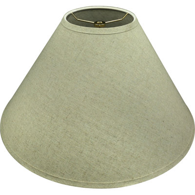 12" H Linen Empire Lamp Shade ( Spider ) in Beige