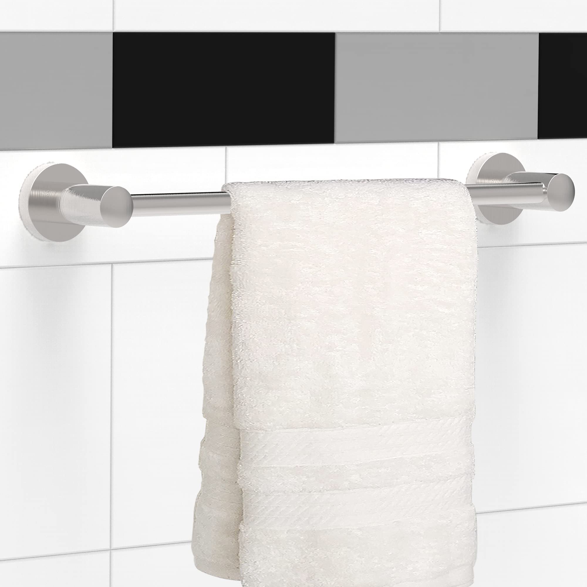3 Tier Metal Organizer for Bath & Hand Towels,Bathroom Accessories,Silver JURMERRY Freestanding Towel Rack Holder