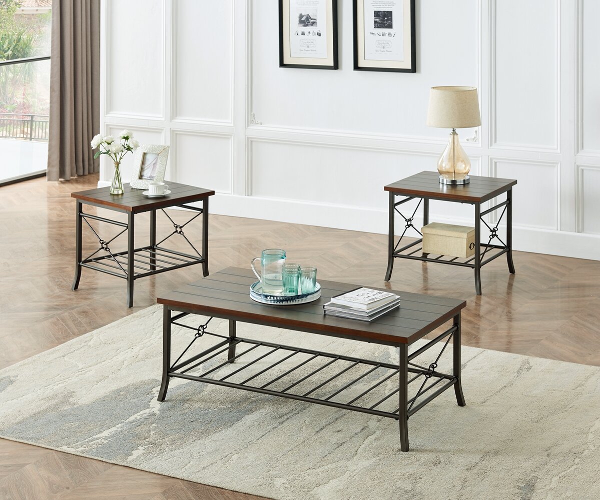 Red Barrel Studio Disini 3 Piece Coffee Table Set Wayfair