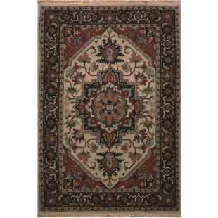 Home Clics Trellis Rugs Wayfair American Home Clic Heriz Hand Tufted Antiqued Ivory Area Rug