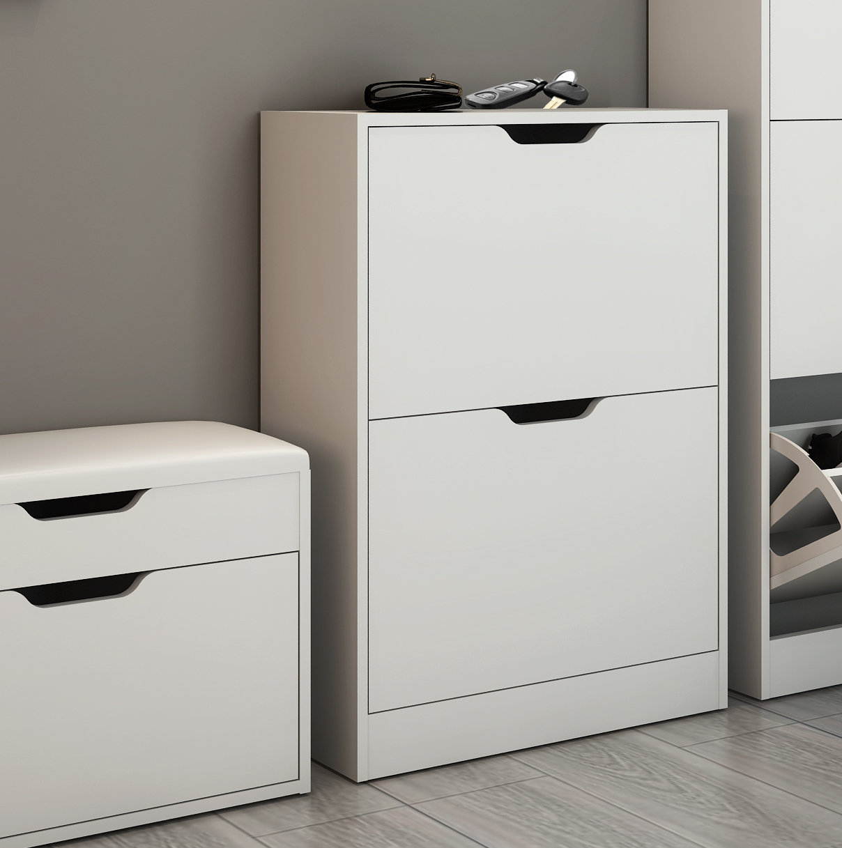 Schuhschränke Für Kleine Flure - The Mid Century Modern Living Room