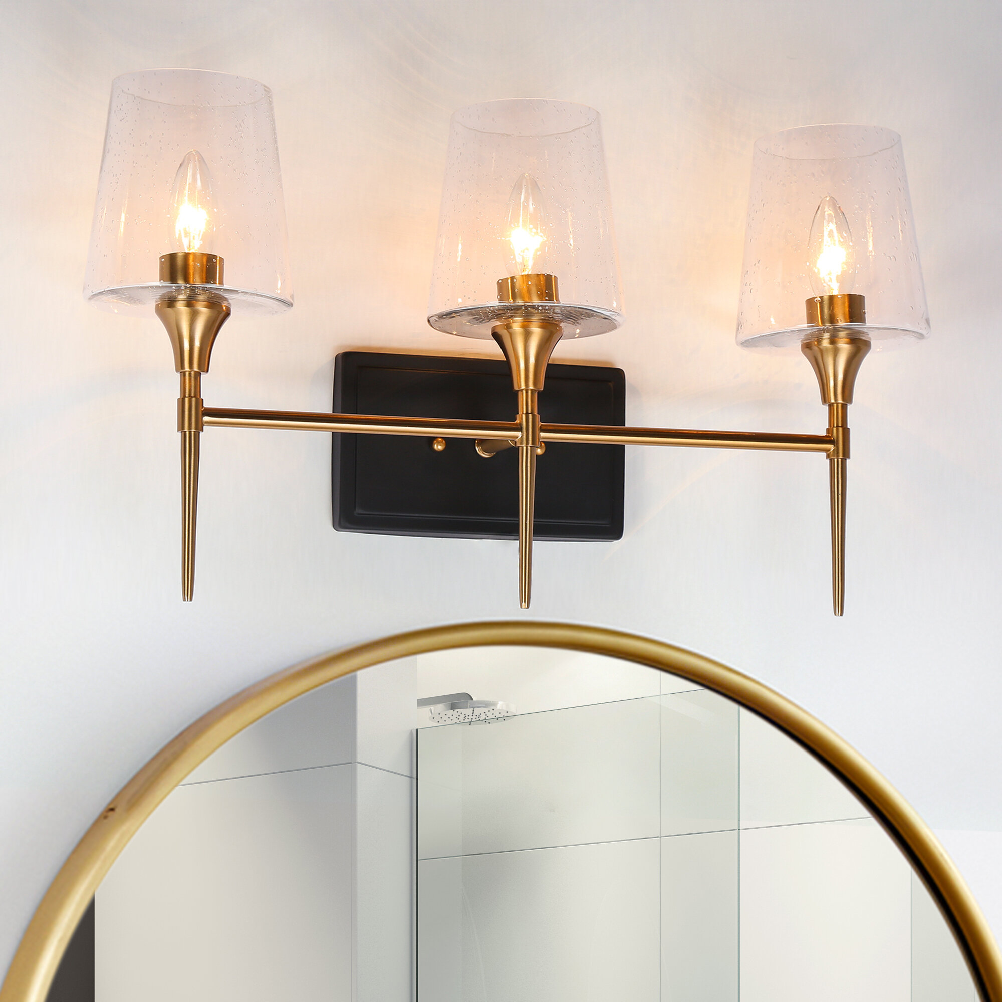 Everly Quinn Tevye 3 - Light Dimmable Vanity Light | Wayfair