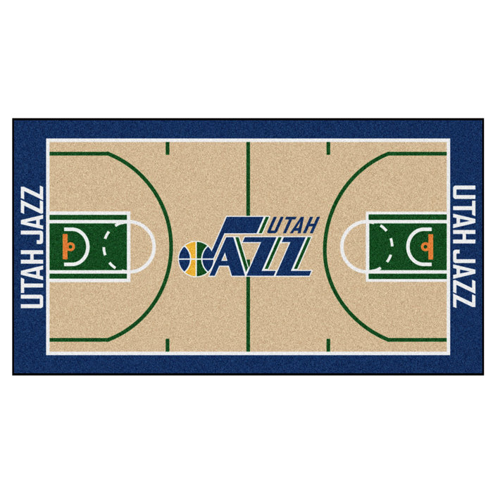 Fanmats Utah Jazz Nba Court Runner Non Slip Indoor Only Door Mat