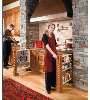 Rev-A-Shelf Pull Out Kitchen Cabinet Filler Organizer Spice Rack