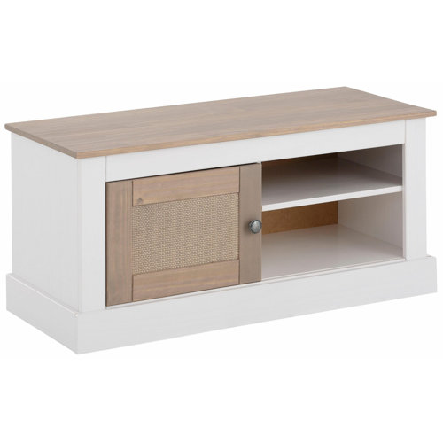 Petras Wood Storage Bench Brayden Studio