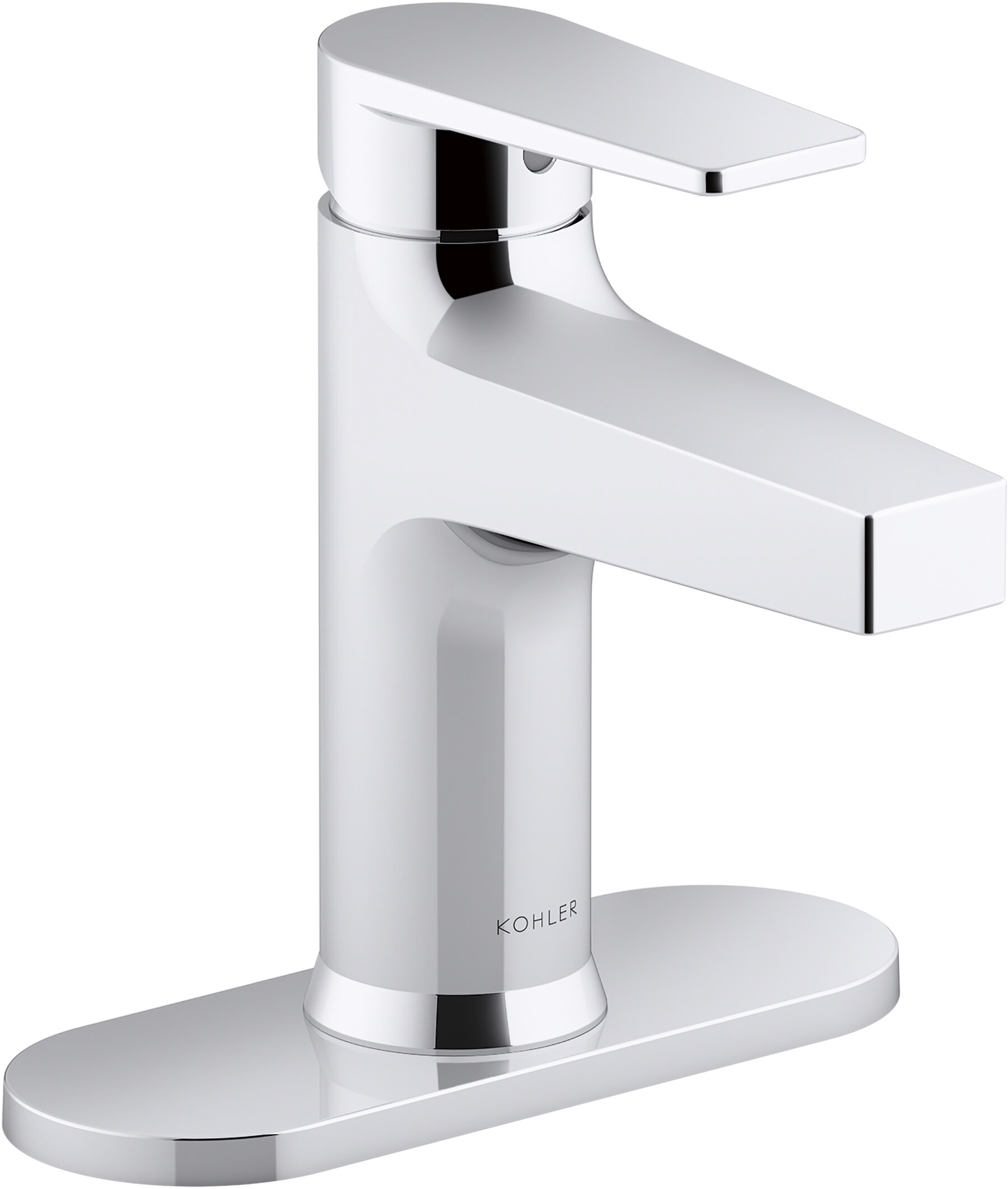 Kohler Taut Single Control Lavatory Faucet With Escutcheon Wayfair