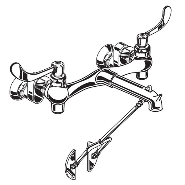 American Standard Heritage Service Sink Faucet With Bottom Brace And Offset Shanks Wayfair