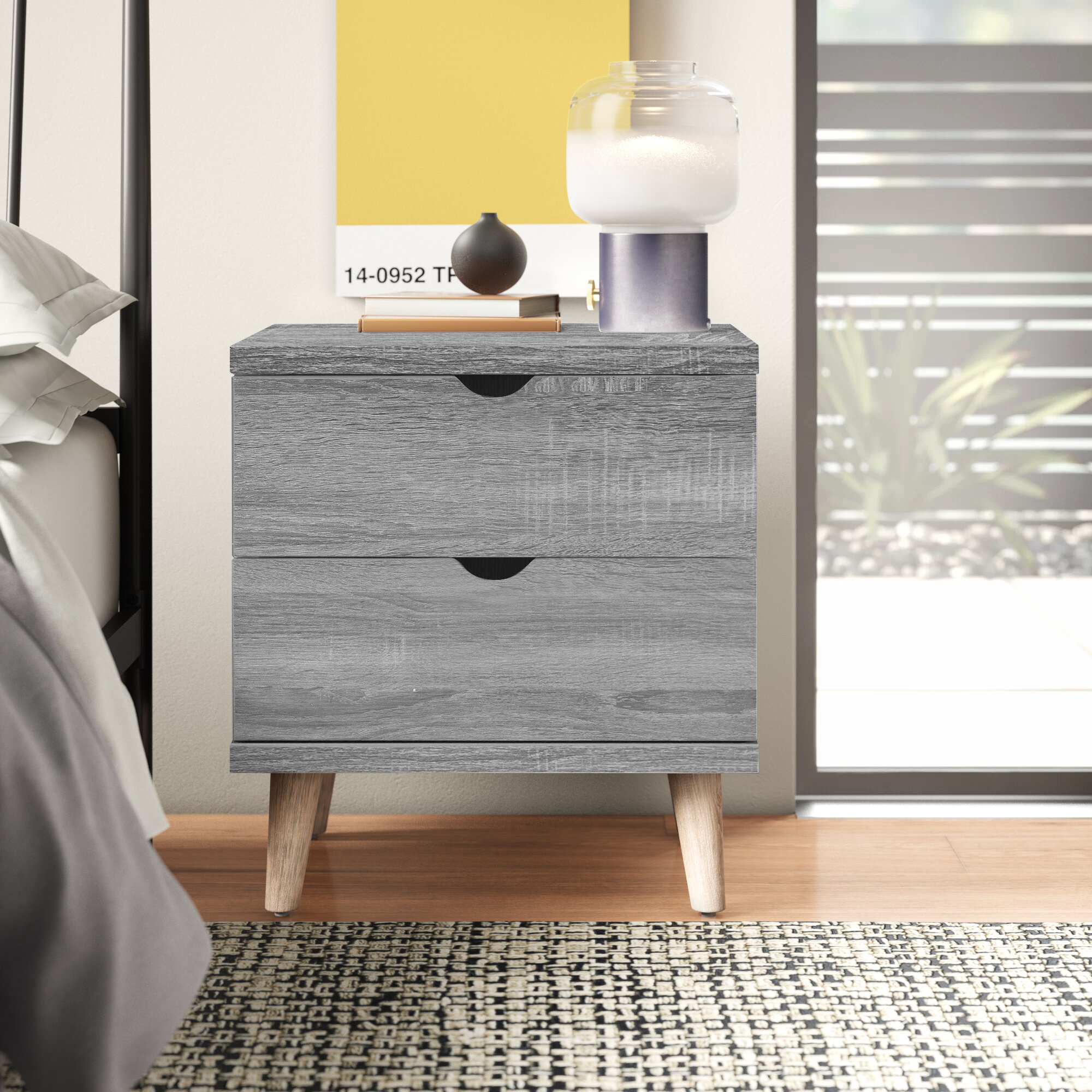 Altair 2 Drawer Nightstand Reviews Allmodern