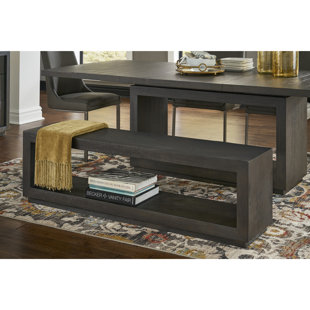 Bozarth Rectangular Wood Storage Bench by