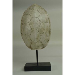 Turtle Shell Polyresin Figurine with Stand