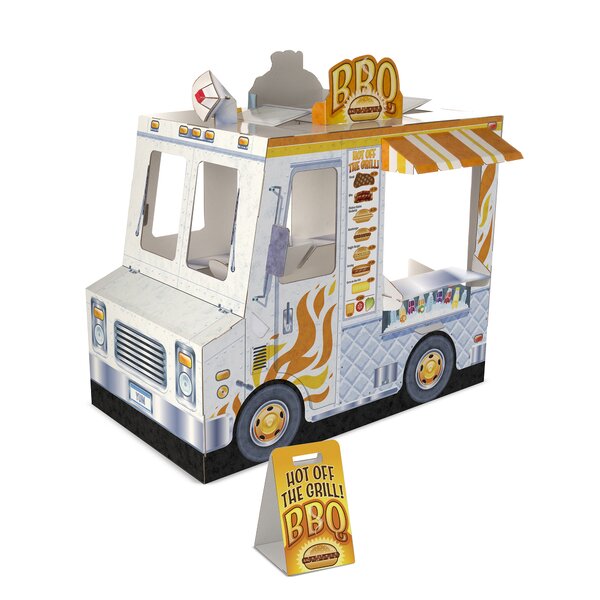 kids wooden food truck