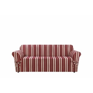 South Hampton Stripe Box Cushion Sofa Slipcover