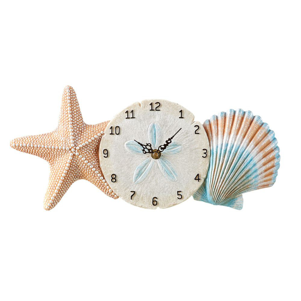 Highland Dunes Beachy Seashell 1463 Wall Clock Reviews Wayfair