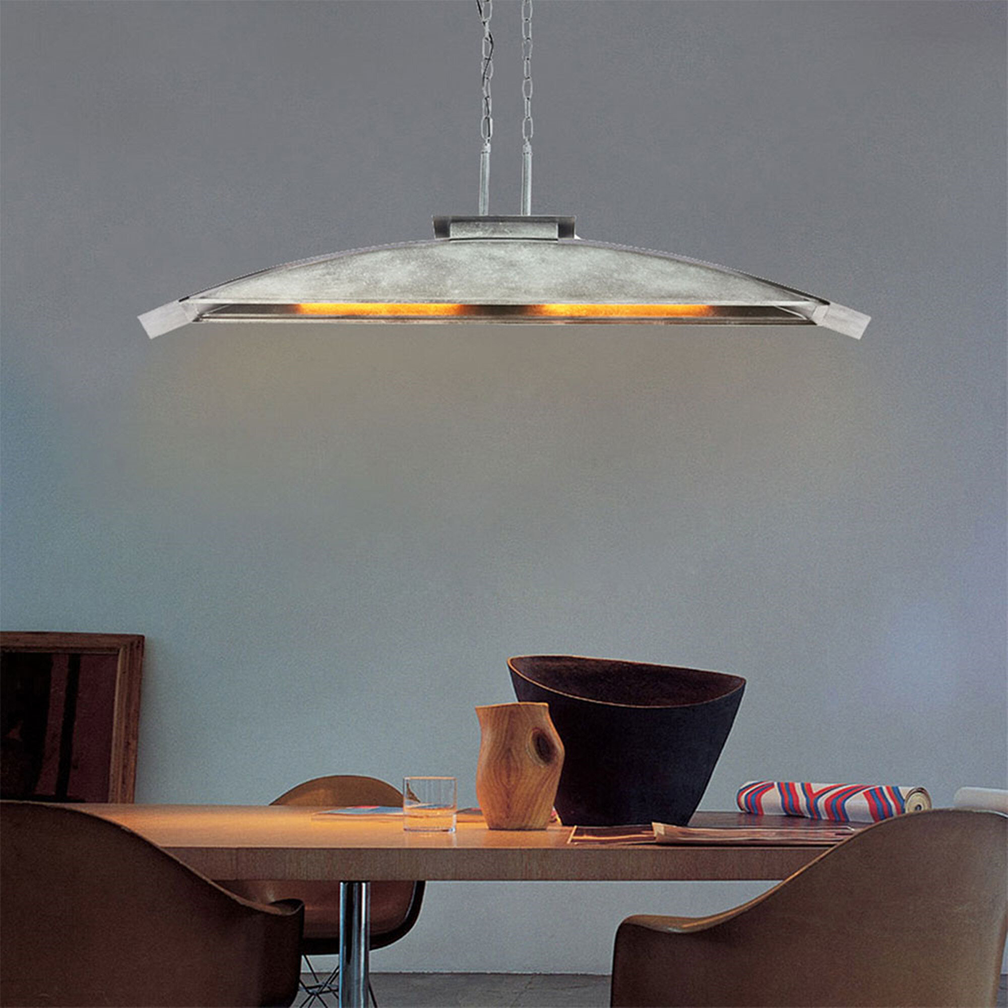 Industrial Vintage Semi Flush Ceiling Chandelier Light Steampunk Pendant Lamp
