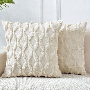 Luxury Sofa Cushion Covers,2 Sizes 17"x 17" And 16" x 23" Large Boudoir Cushions