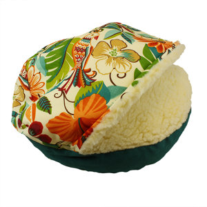 Orthopedic Pool and Patio Cozy Cave Jungle Dog Bed