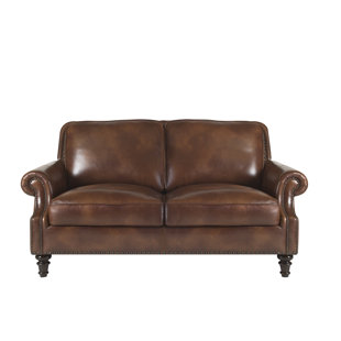 Go to store & view more images Canora Grey Franciscan Leather Loveseat