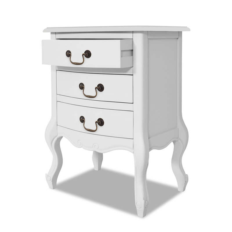 Fleur De Lis Living Lemaire 3 Drawer Bedside Table Reviews
