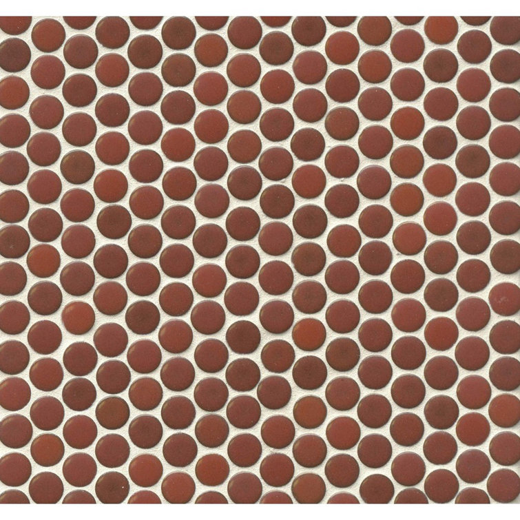 Bedrosians Penny Round Mosaic 1 X 1 Porcelain Penny Round Mosaic Wall Floor Tile Reviews Wayfair