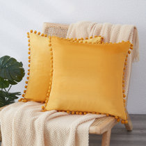 wayfair yellow pillows