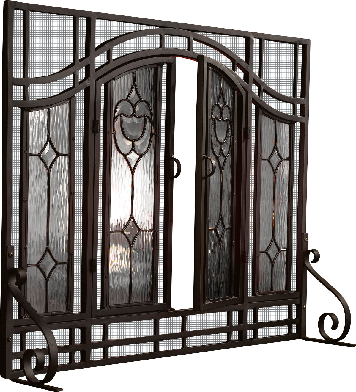 Plow Hearth Single Panel Steel Fireplace Screen Reviews Wayfair